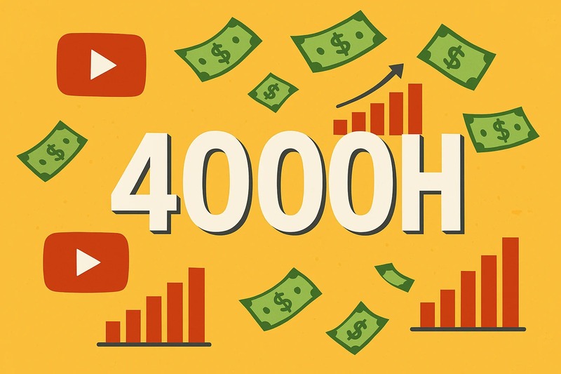 Mua 4000 giờ xem YouTube