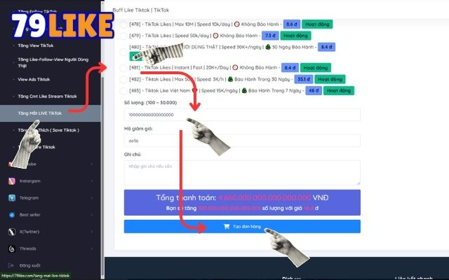 hack Mắt Live TikTok