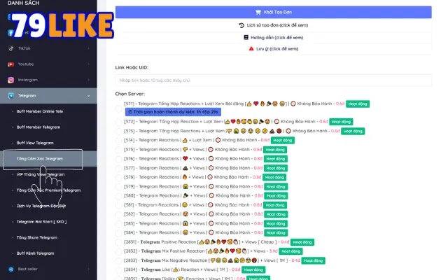 mua Cảm Xúc Telegram