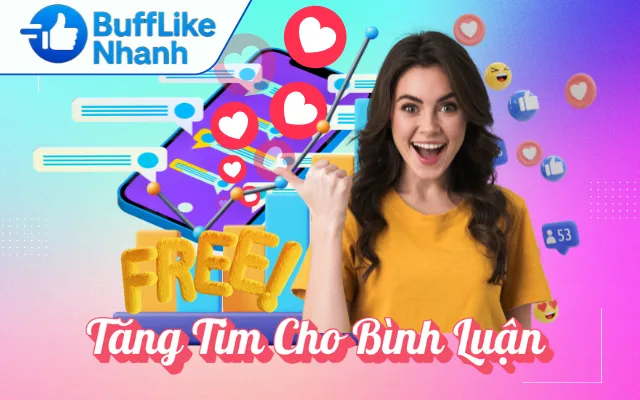 mua tim cho bình luận 
