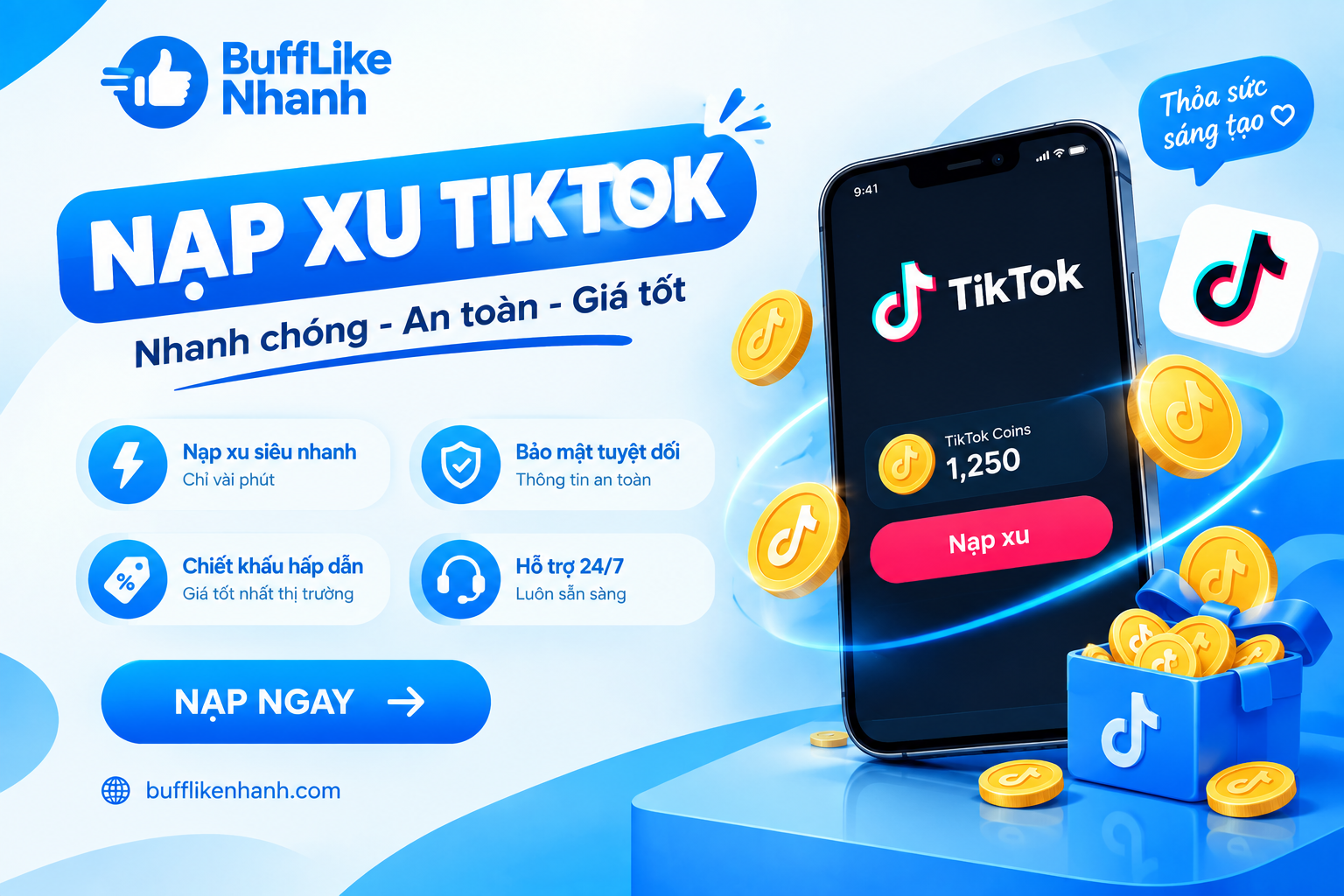 cạp xu tiktok