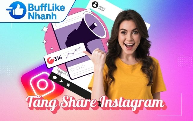 tăng share instagram